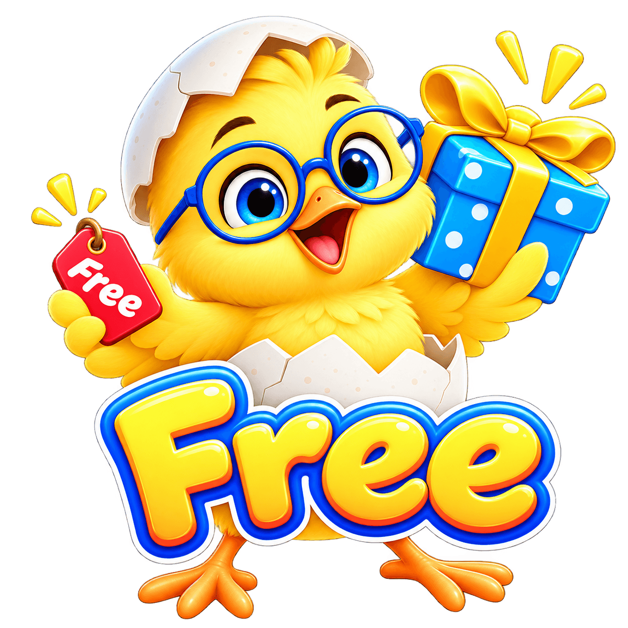 free. effective. ExamHatch chick mascot